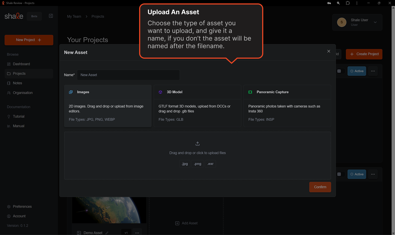 Upload An Asset