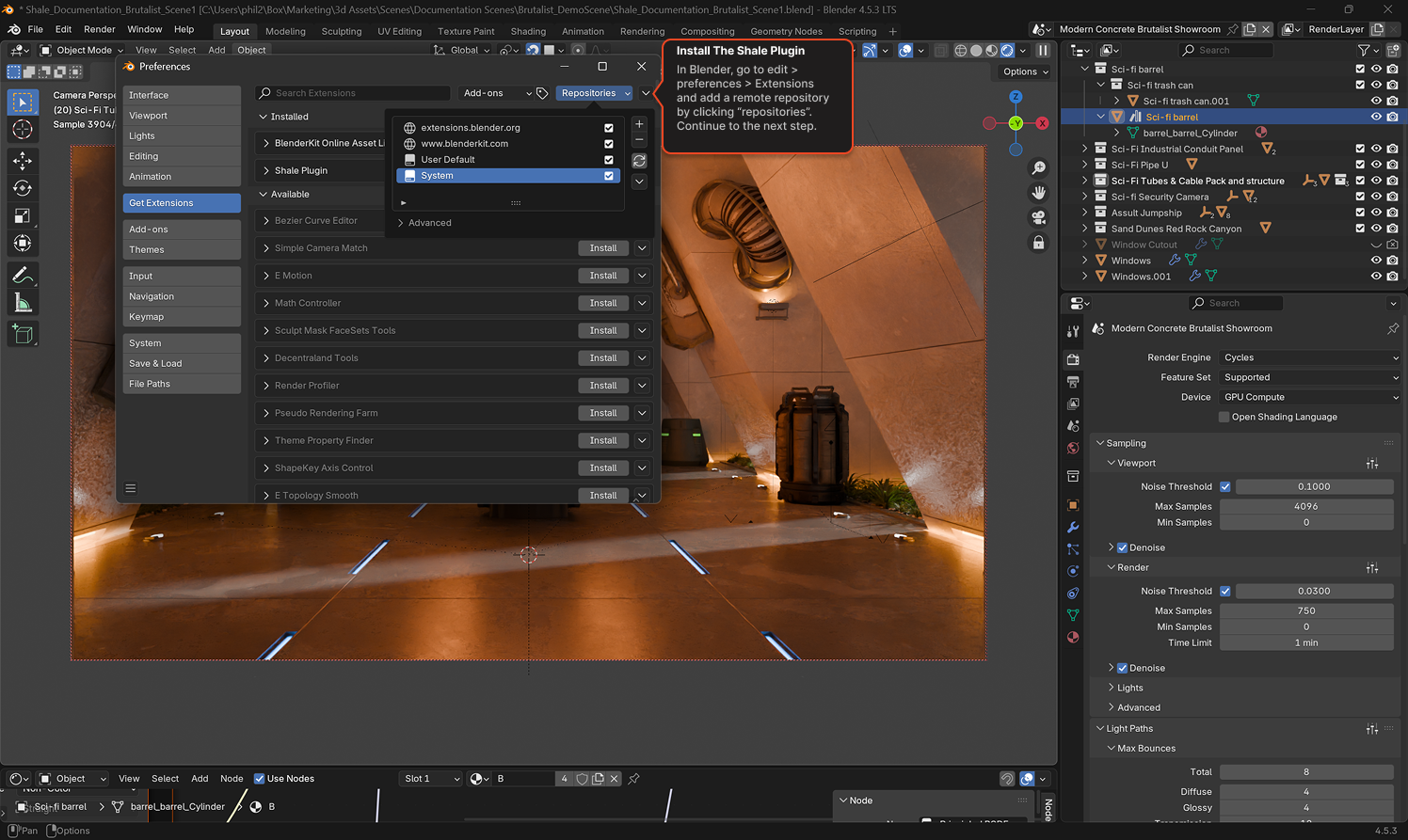 Blender Plugin Install 1